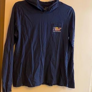 VINEYARD VINES WOMENS LACROSSE LONG SLEEVE NAVY